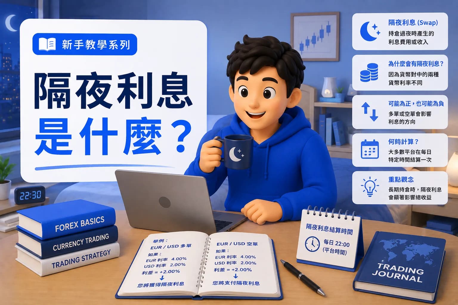 隔夜利息該怎麼計算?